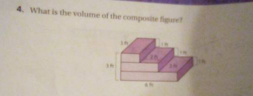 4. What is the volume of the composite figure?​