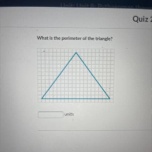 What is the perimeter of the triangle?