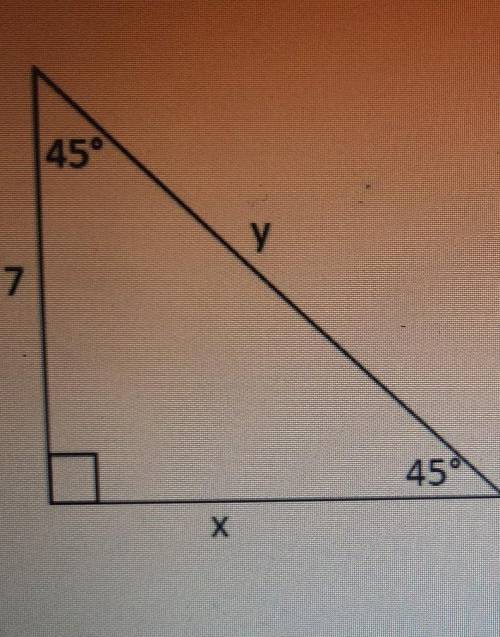 What does X and Y equal ​