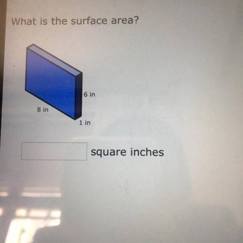 What is the surface area?
Someone please help