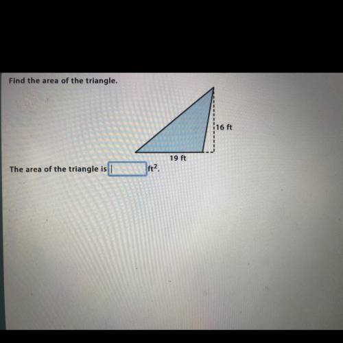 Find the area of this triangle. PLS HELPP!!