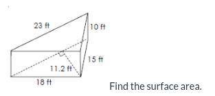 What's the surface area?
(EXPLAIN YOUR ANSWER AND HOW YOU GOT IT)