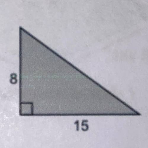 use the pythagorean theorem to find the unknown side of the right triangle? hii does anyone know th