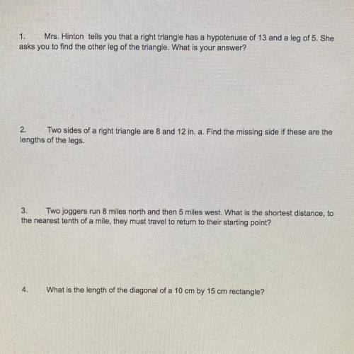 Is the right answer for number one 13.9?? If not what is it?