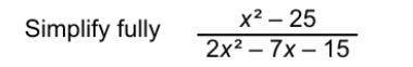 Simplify the mathematics question