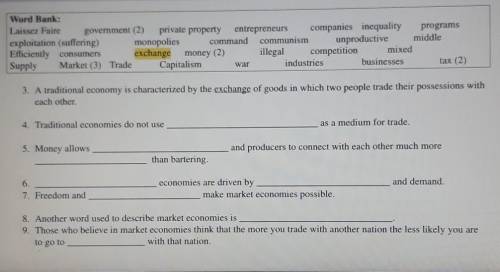 The subject is economics, i'll give brainliest to one person with the correct answers. Answer quest