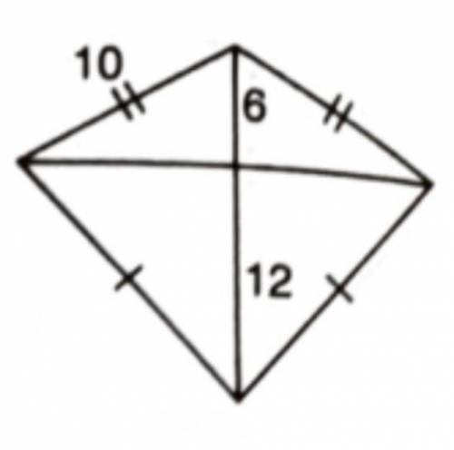 Find area of the kite