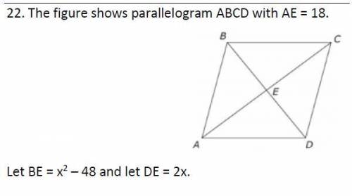 HELP PLS 
all the info you need is in the picture
need to solve for x