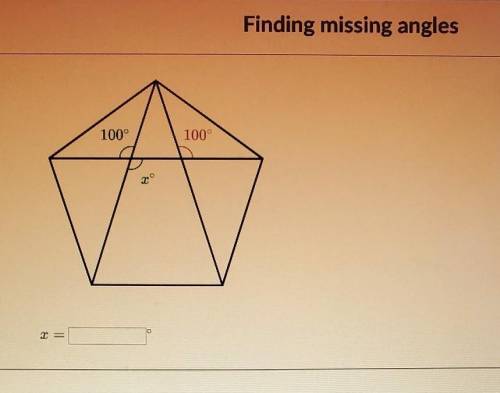 Please help find the missing angles  ​