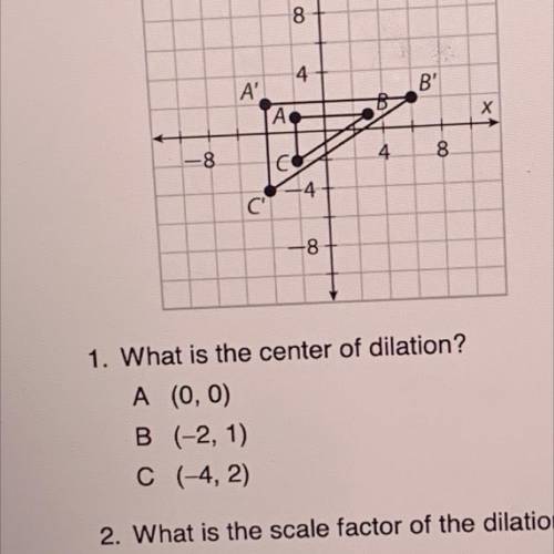 What is the center of dilation ?