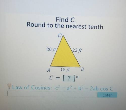 Find C. Round to the nearest tenth.Please help I'm stuck​