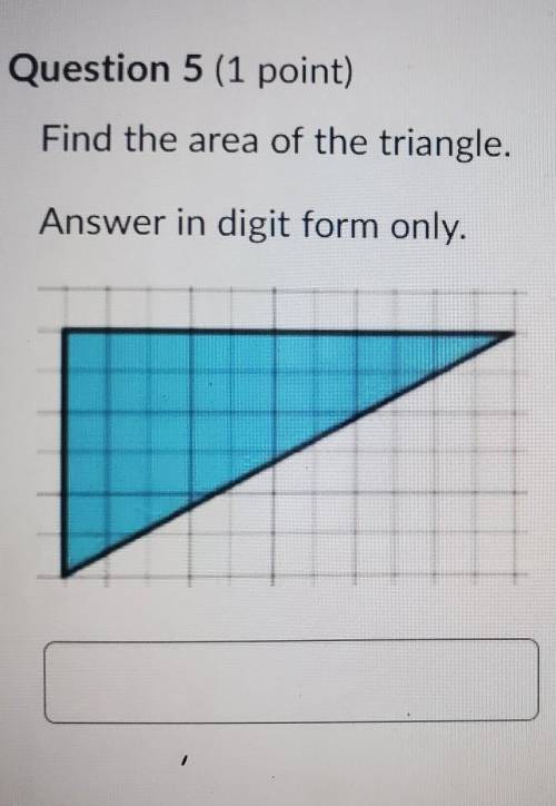 Find area,of the triangle digits only. I counted the lines, 7 and 12 ÷2. and it was wrong ​