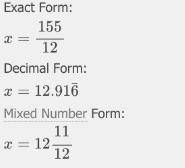 What is the first step to simplify the equation 152 – 12x +7=4