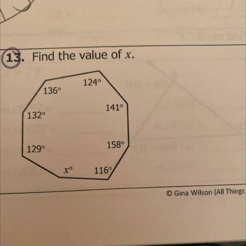 Find value of x please