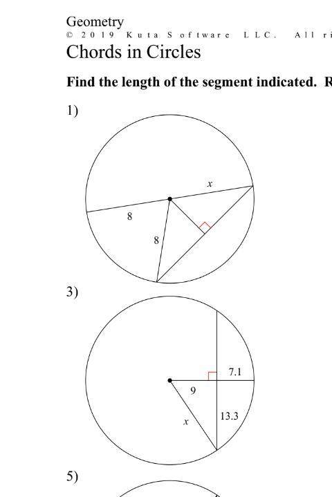 Find the length of the segment indicated, round your answer to the nearest 10th if necessary. Pleas
