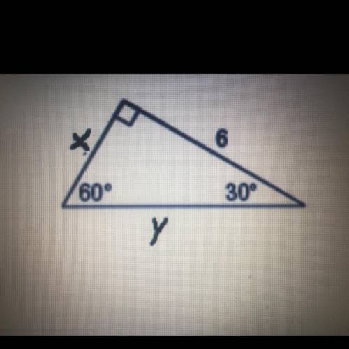 Use a special right triangle to find the value of y. Write as a decimal rounded to the nearest 10th