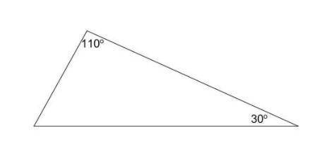 Find the measure of the missing angle.

Select one:
35°
40°
45°
50°