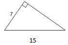 Find the missing side length. Leave your answer in the simplest radical form.

a8
b√176
c√44
d4√11