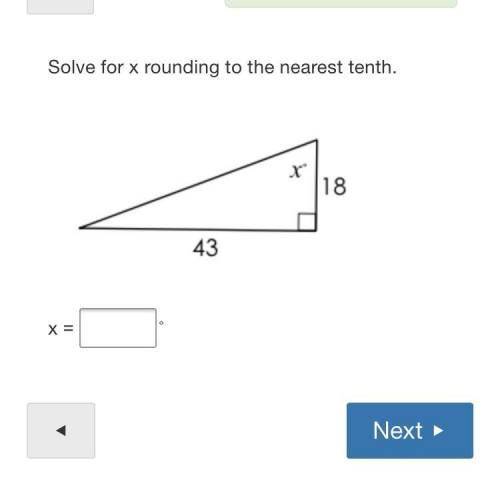 Solve for x rounding to the nearest tenth?
Pls- I don’t know how to solve it