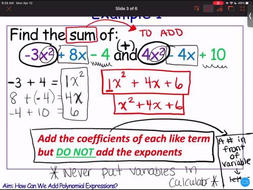 How do you add & subtract polynomials? What method do you use to multiply polynomials?

Its jus