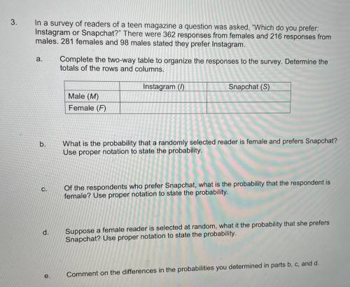 Can someone please answer all parts of this question with STEP BY STEP EXPLANATION? I'm struggling