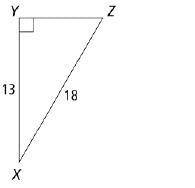 What is m∠X to the nearest degree?
A. 44
B. 36
C. 46
D. 34