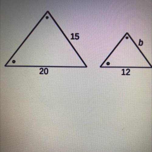 Find the value of b if triangles are similar