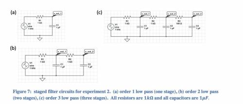 Calculate the transfer function in the high frequency limit for a low-pass filter like that shown i