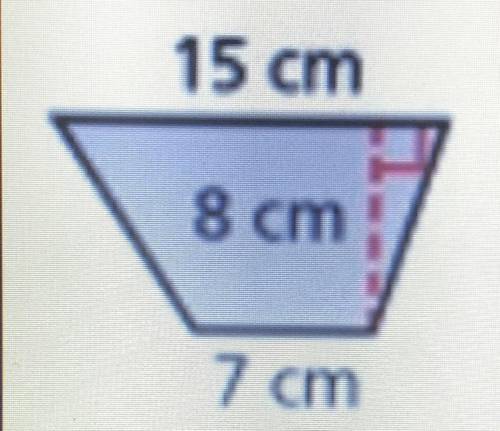 15 cm
8 cm
Find the area of the figure
7 cm