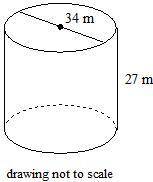 Find the volume of the cylinder. Use 3.14 for π.