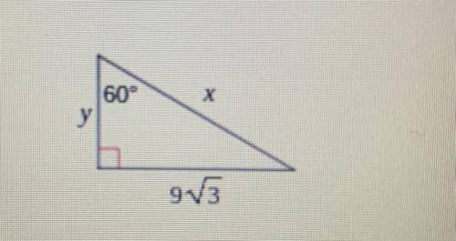 Find the missing side lengths. Leave your answers as radicals in simplest form.