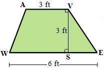 Find the area of the quadrilateral WAVE:
