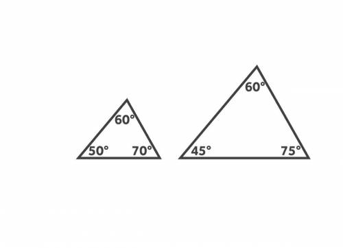 Are the triangles shown below similar to one another?