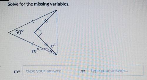 I have to solve the variables and look for answers to M and N​