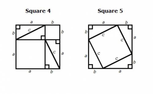 I will give 100 points to whoever answers this right .

Part E
Since the areas of square 4 and