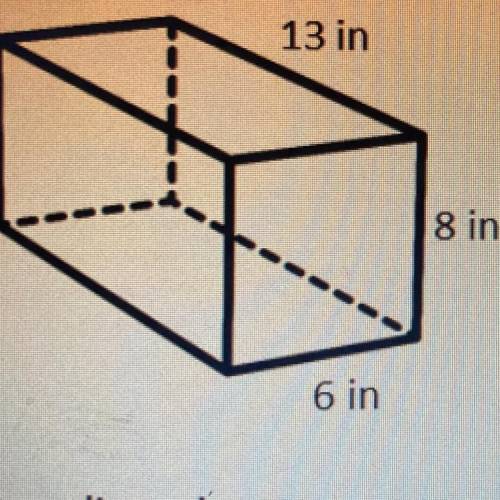 Find the volume of the following figure with the given dimension