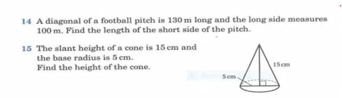 Please solve both questions in exact form (no decimals) with explanation of how you solved it. Answ