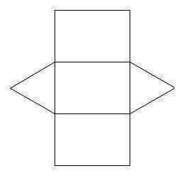 Which solid figure does this net represent?

A) cone
B) square pyramid
C) triangular prism
D) tria