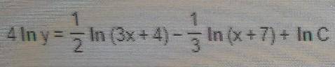 Express y as a function of x.

I keep getting hairy answers and I'm not sure I'm doing this correc