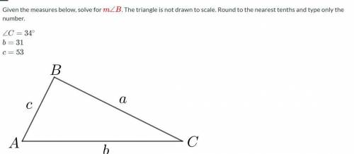 Given the measures below, solve for m
