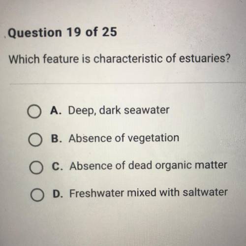 Which feature is characteristic of estuaries?
help