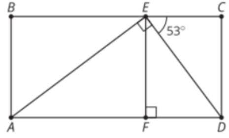 Here is a rectangle with some right triangles inside it.

The length of segment EF=8 units and the