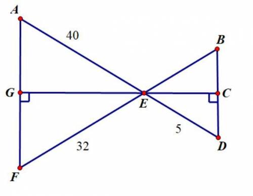 In the diagram, AEF∼ △ DEB. Find the length of side BE

.
Write the proportion to solve for BE :
4