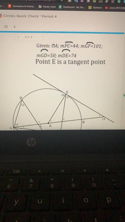 I need to find the angle measures of 1 to 15 plzzzzzzzz !!!