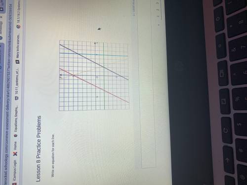 Help 
Write an equation for each line
