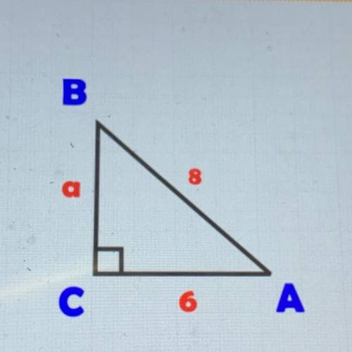 Find the length of a using the pythagorean theorem. SOMEONE PLZ HELPPP:)