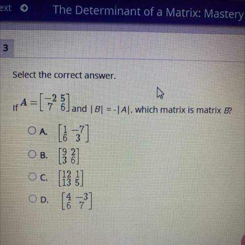 Which matrix is matrix B?