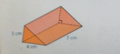 What is the volume of the right triangle prism shown​