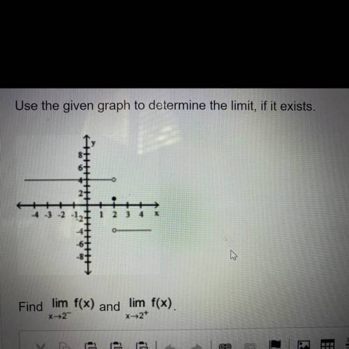 Help Urgent
Use the graph to determine if the limit if exists.