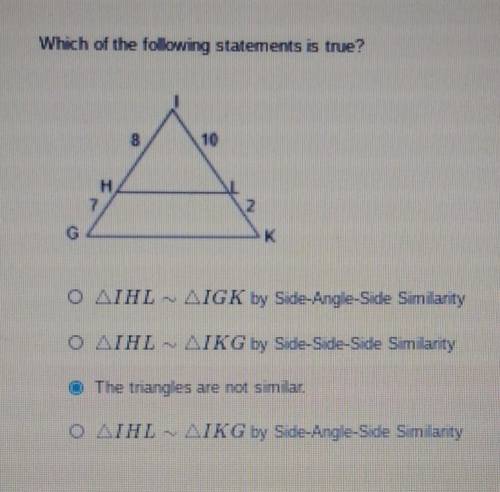 HELL!

IHL - IGK by Side-Angle-Side SimilarityIHL - IGK by Side-Side-Side SimilarityThe triangles